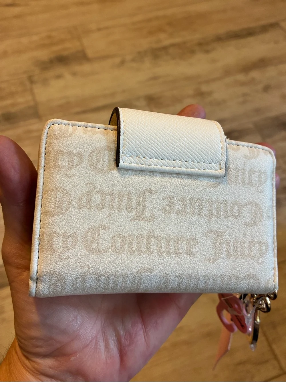 NWT “All Things Juicy Tab Card Wallet” Color Angel With Crystal